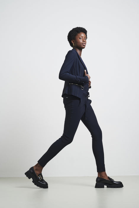 Pants Anna - Skinny fit Technical Jersey | Blue
