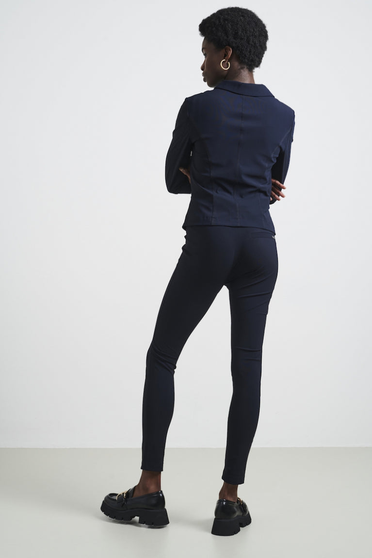 Hose Anna - Skinny fit Technical Jersey | Blue