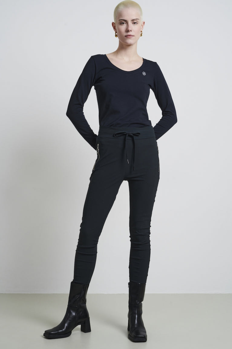 T shirt R Neck Easy Wear Organic Cotton | Blue