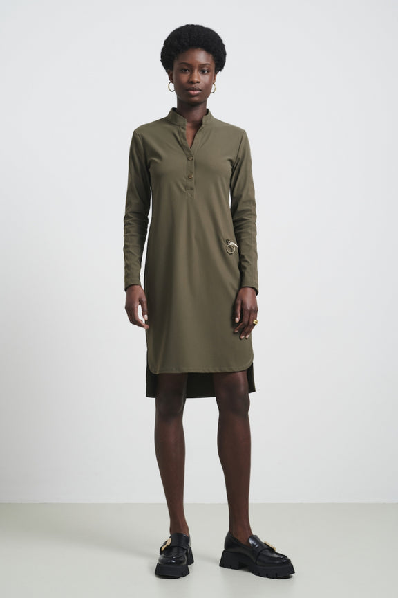 Kleid Eva Technical Jersey | Army