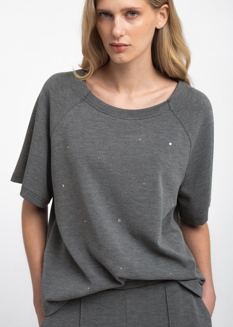 Pavel giulietta piquet top | Grey