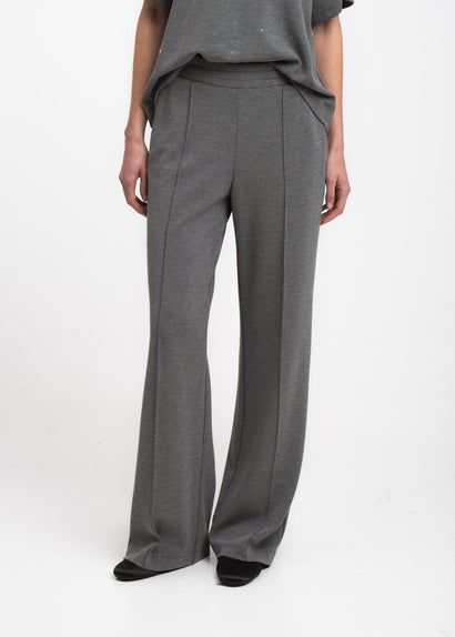 Pantalon Lucciolo en piqué Giulietta | Gris