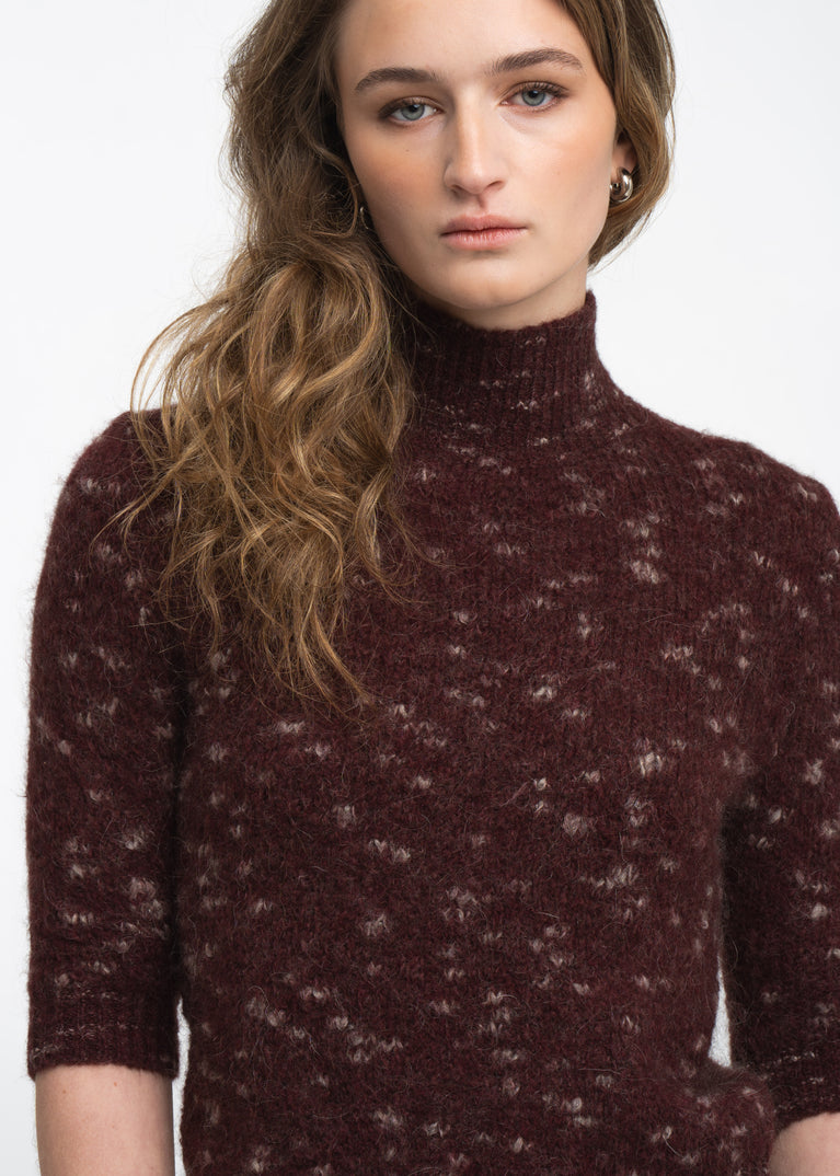 Fancy pongo sweater 26507 | Bordo