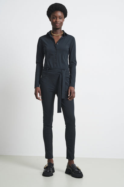 Jumpsuit Diana Easy Wear technischer Jersey | Nachtgrau