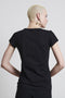 T shirt V Neck Easy Wear Organic Cotton | Black
