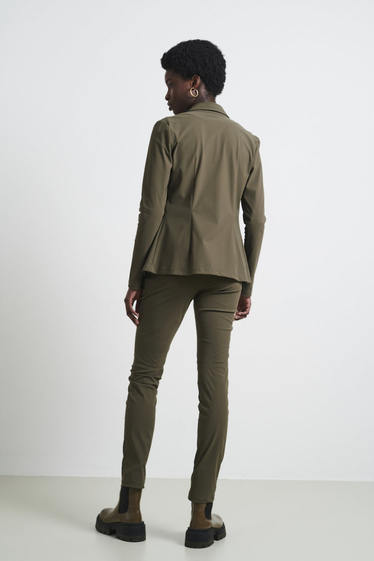 Blouse Betty Easy Wear Technical Jersey | Army
