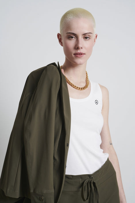 Top rips Easy Wear Organic Cotton | White