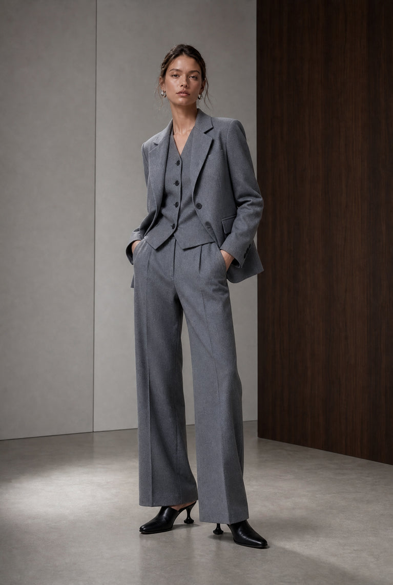 Raven Viskose blend Hose | Grey