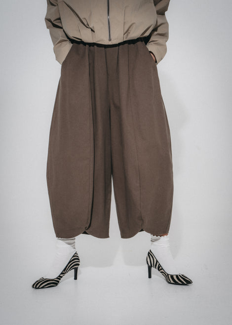 Pulse baggy lyocell pants | Army