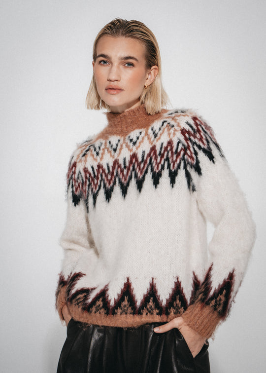 Pull d'hiver brossé H26001