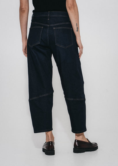 Dramak ultimate barrel-jeans | Mörkblå