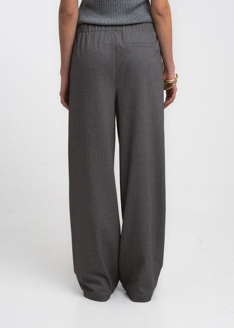 Raven viscose blend pants | Grey