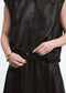 Clare eco Leer vest | Dark Brown