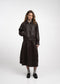 Pola eco leather bomber Jacke | Dark Brown