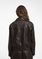 Pola eco leather bomber Jacke | Dark Brown