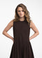 Heide jurk technical jersey | Chocolate