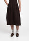 Heide jurk technical jersey | Chocolate