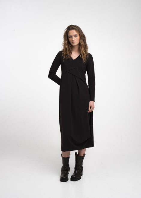 Anita dress technical jersey | Black