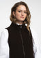 Vest Boucle Lang zip | Brown