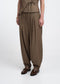 Elodie viscose blend barel broek | Brown