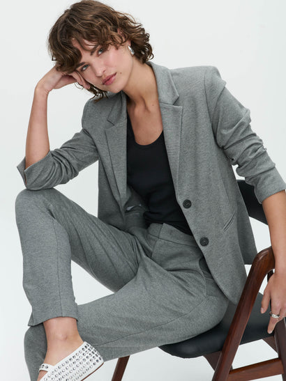 Tom Terry Jersey-Blazer | Graumeliert