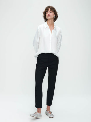 Olga Terry jersey Broek | Old Black