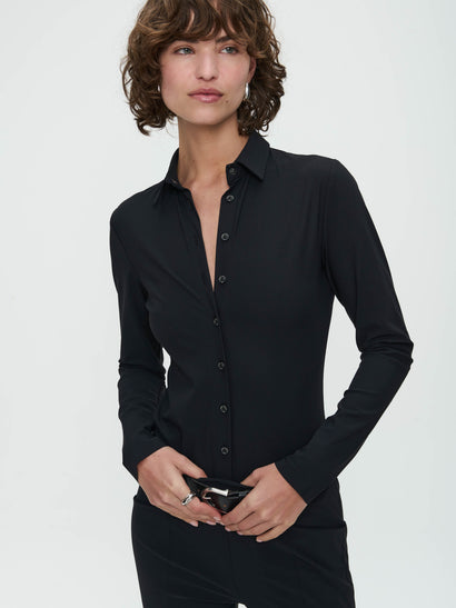 Jumpsuit Diana Easy Wear technischer Jersey | Schwarz
