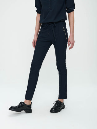 Pants Emma-straight leg fit Technical Jersey | Blue