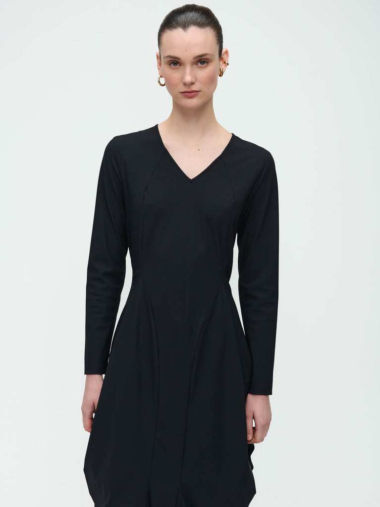 Ria Dress Technical Jersey | Black