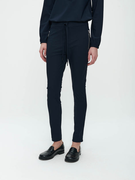 Pants Anna - Skinny fit Technical Jersey | Blue