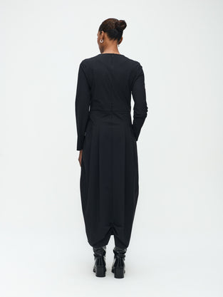 Jackie Dress/LS Technical Jersey | Black