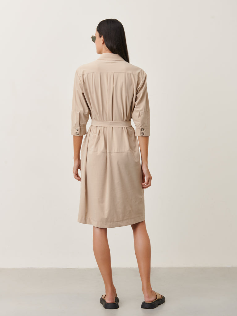 Ramona Dress Technical Jersey | Sand