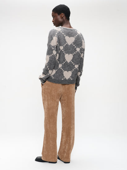 Hearts Pullover H23379 | Grey