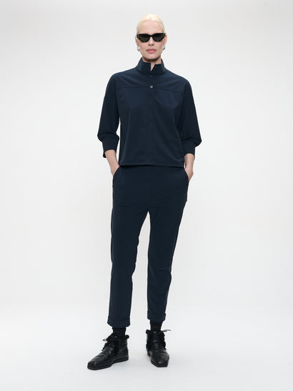 Timelia pants brush tech jersey | Blue
