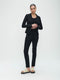 Hose Emma-straight leg fit Technical Jersey | Black