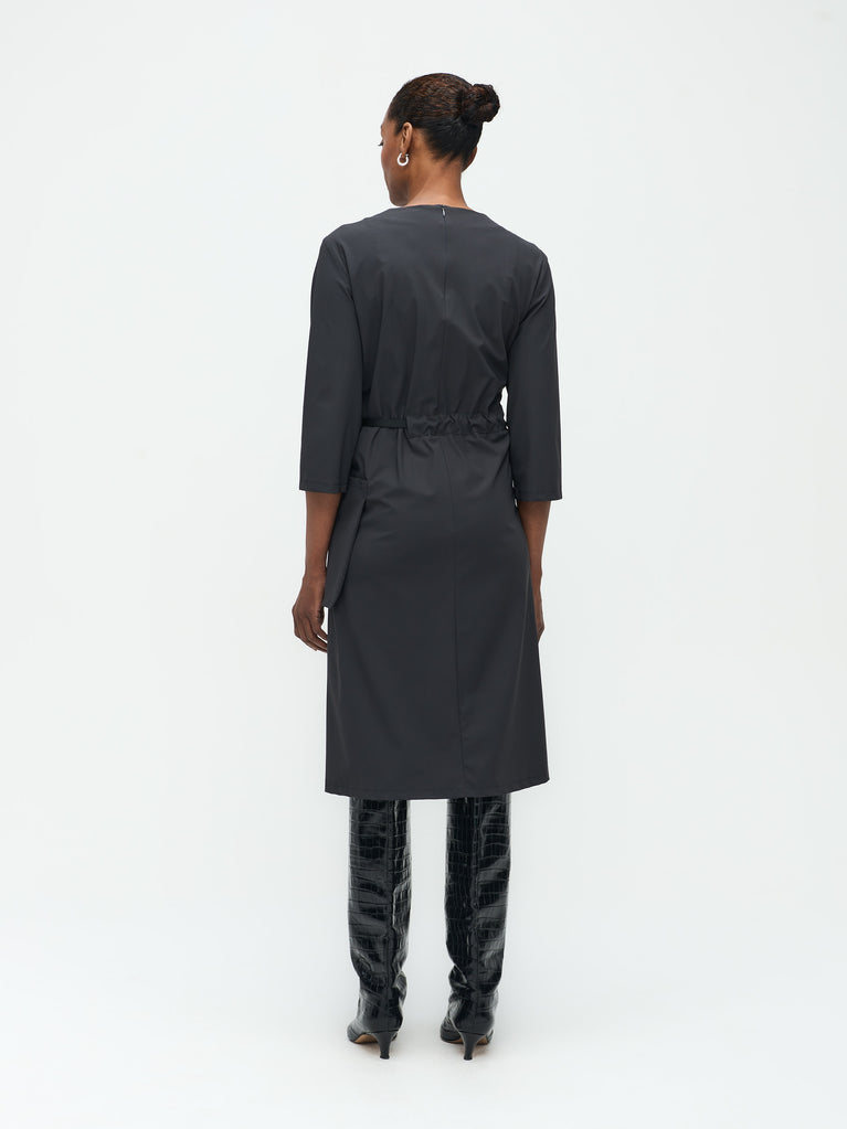 Marlou Dress Technical Jersey | Dark Grey