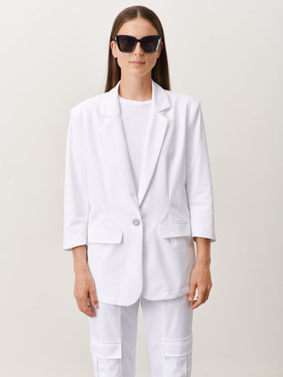Fring Blazer Technical Jersey | White