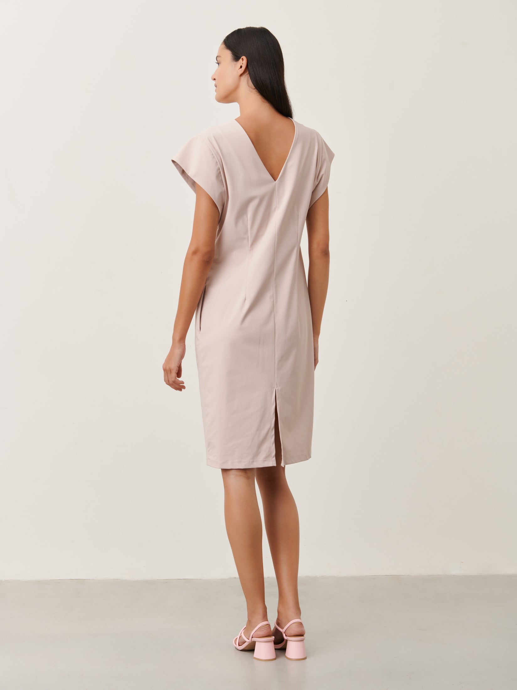 Domina Dress Technical Jersey | Pudra