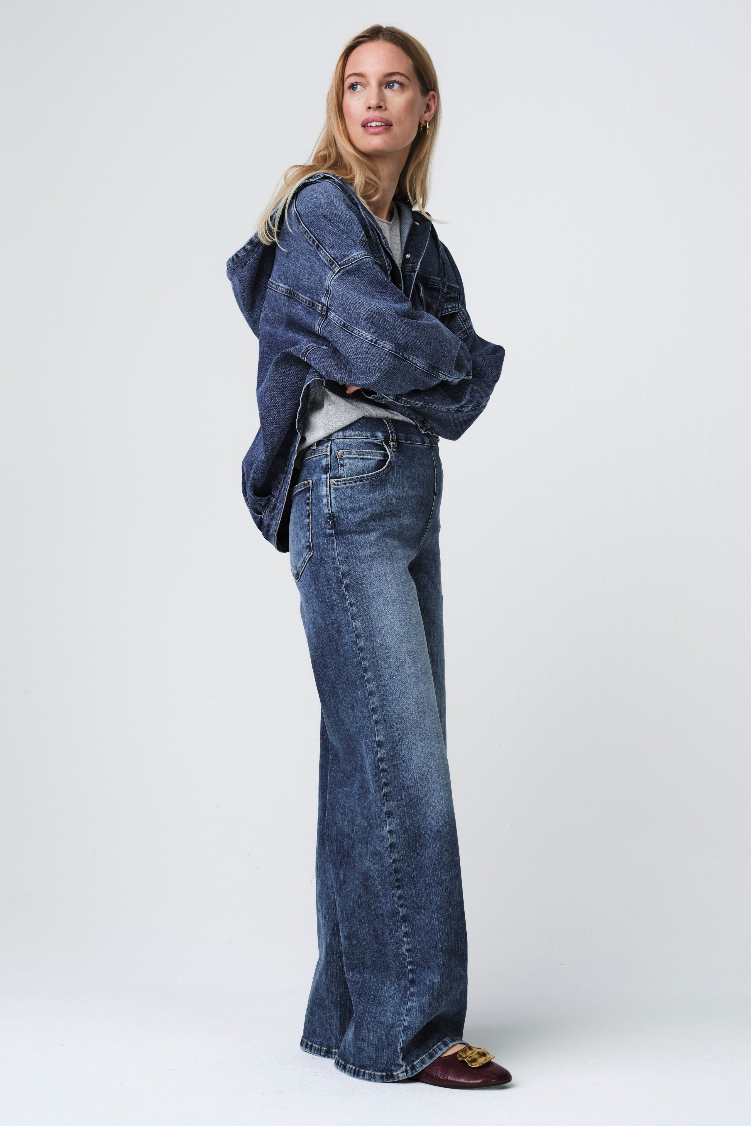 Nevada hood denim jacket | Summer Blue | Jane Lushka