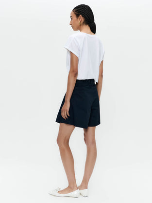 Yana cotton mix shorts | Blue