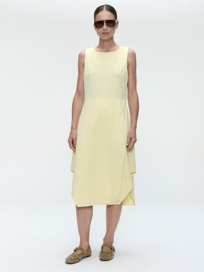 Susanne jurk technical jersey | Geel