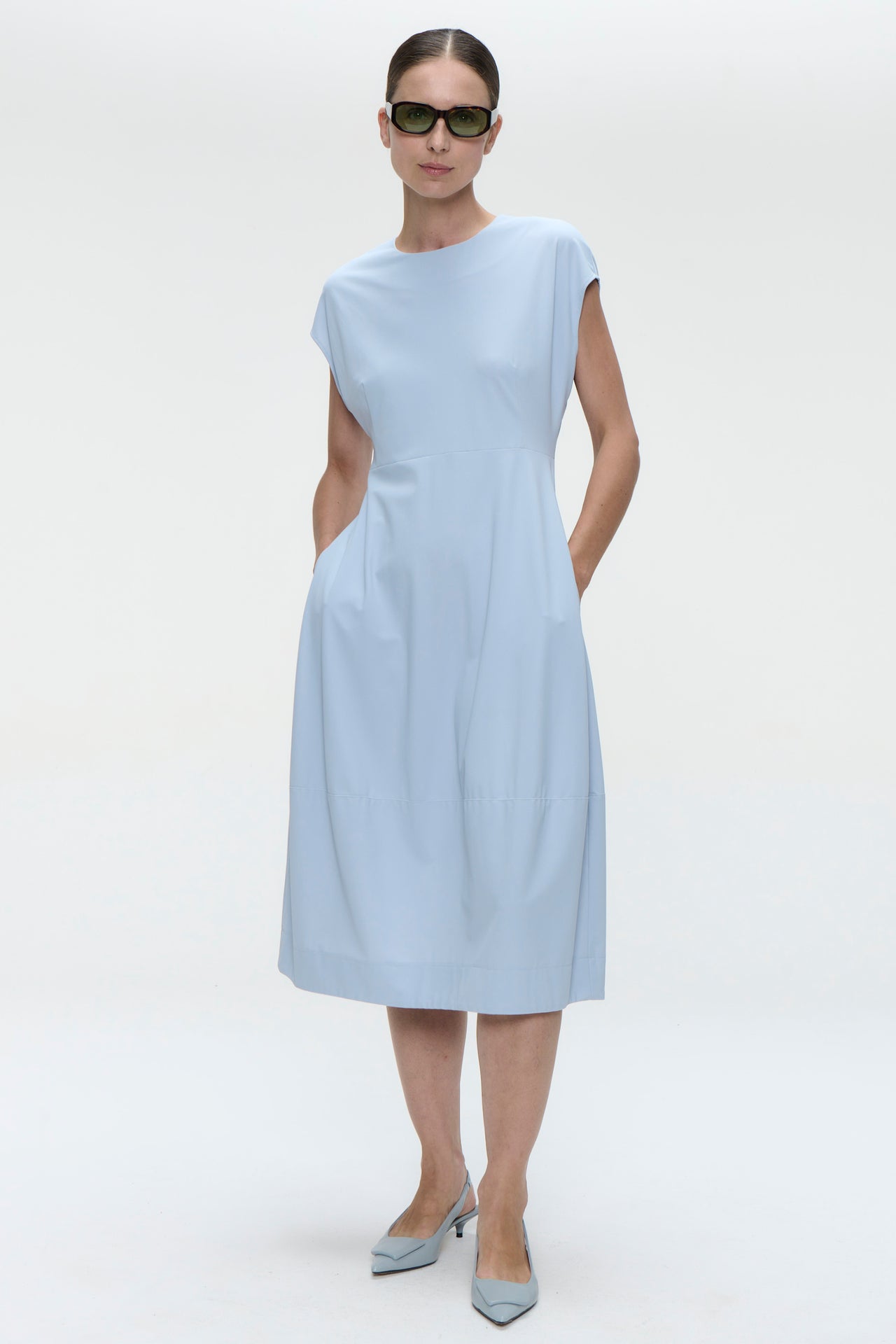 Melva dress technical jersey | Light Blue