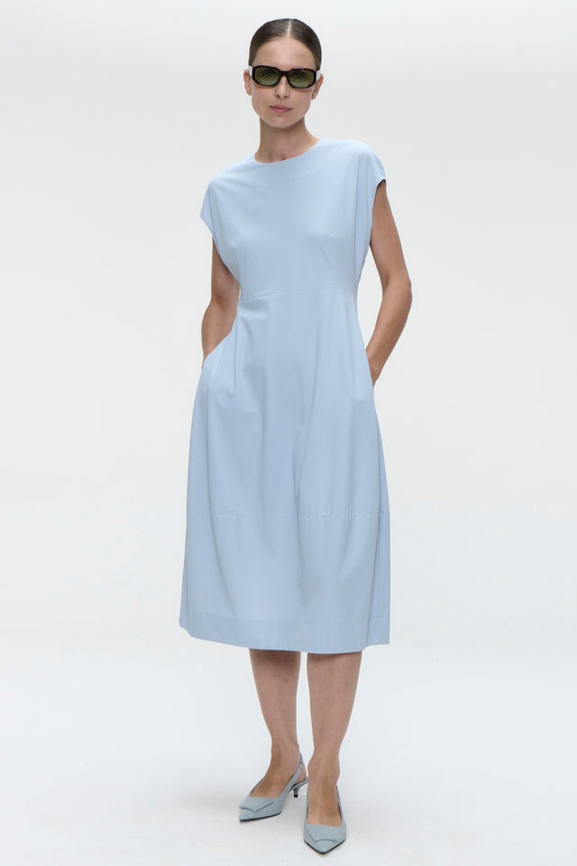Melva dress technical jersey | Light Blue
