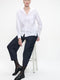 Stasi poplin hooded blouse | White