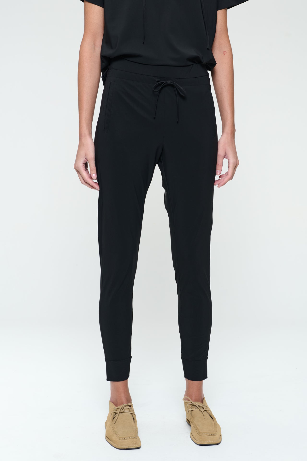 John strech technical jersey pants | Black