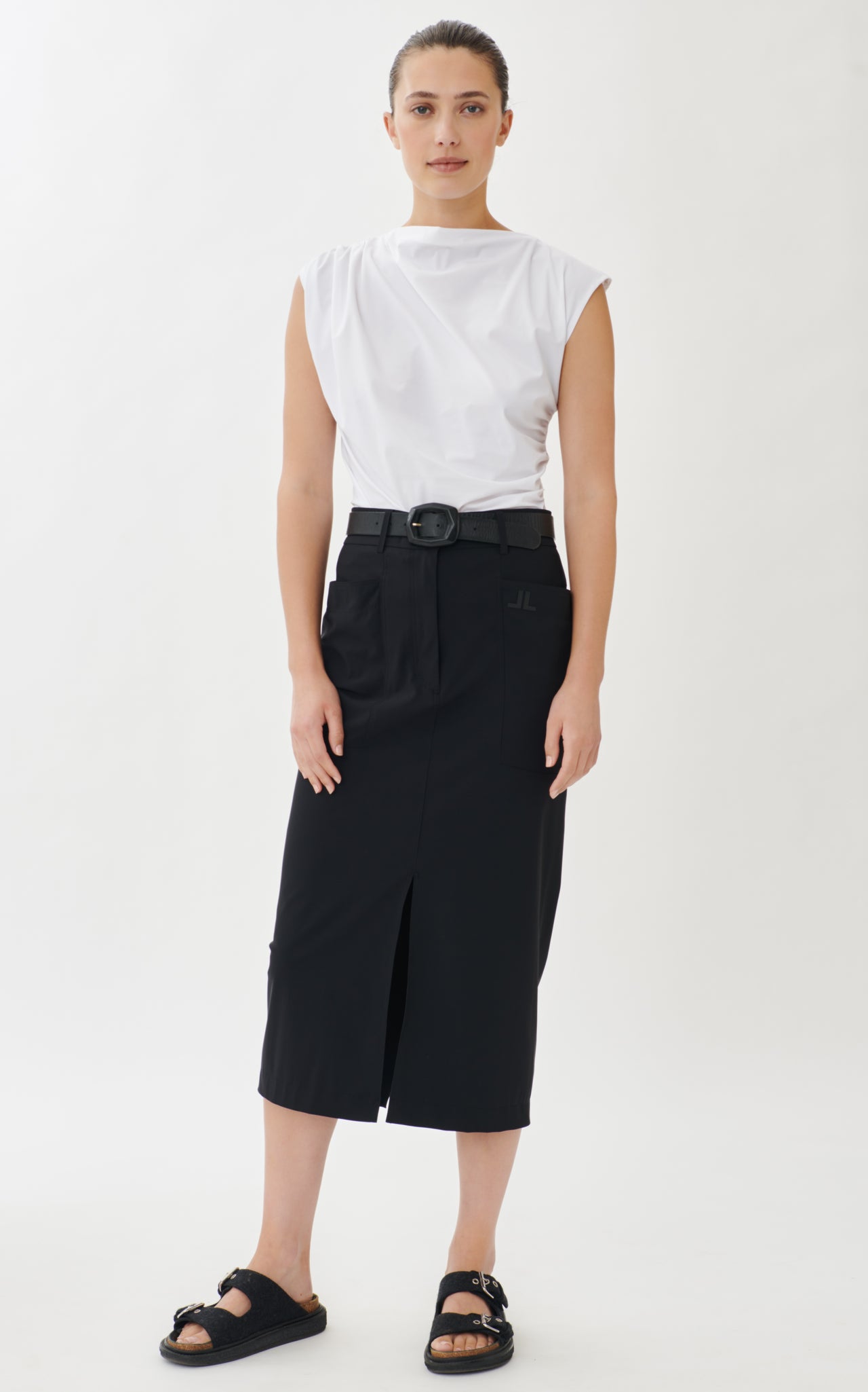 Blouse Betty easy wear Technical Jersey | Blue