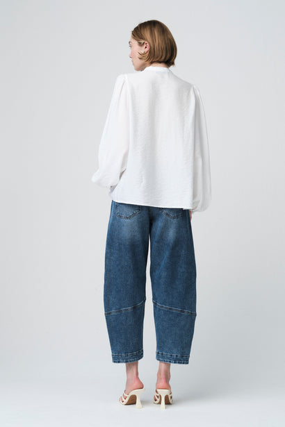 Blouse Vesy en dentelle de viscose | Cloud Dancer 2