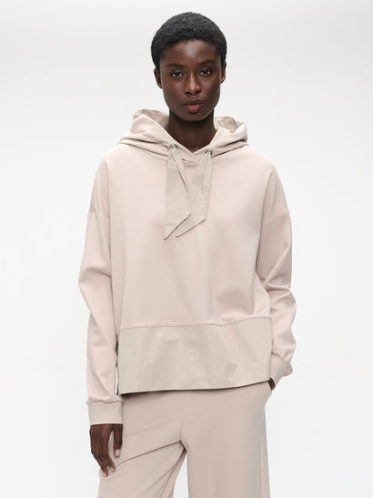 Demi mix blend Hoodie | Sand