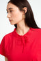 Lucca strech technical jersey top | Red