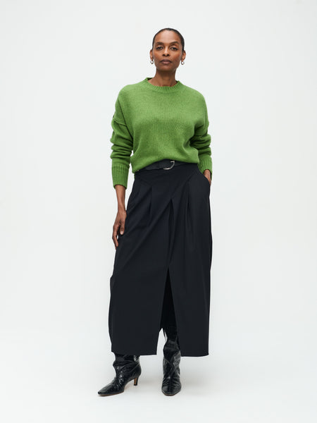 Jack Skirt Technical Jersey | Black | Jane Lushka